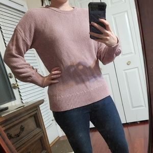*SOLD* Old Navy dusty pink knit sweater, women's small